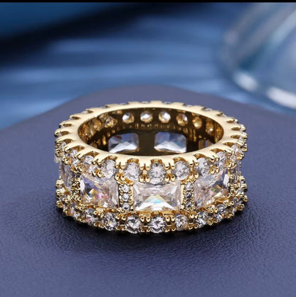 Moissanite Diamond unisex ring