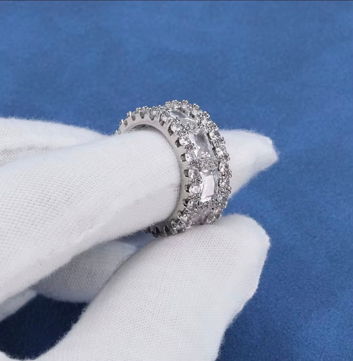 Moissanite Diamond unisex ring