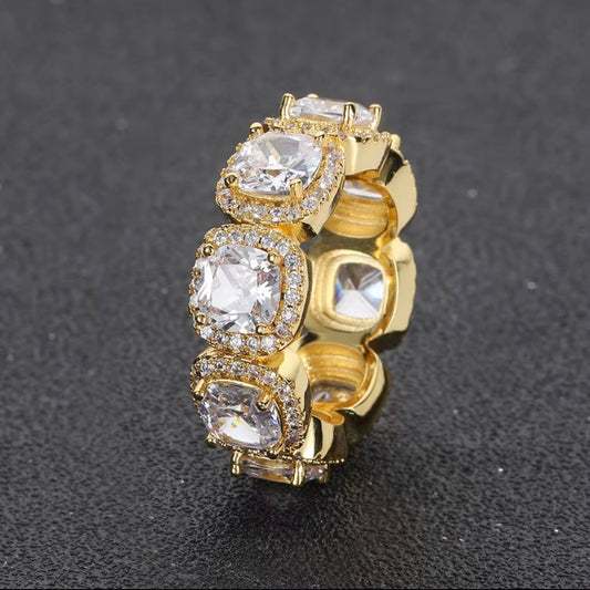 Elegant Moissante rings silver/gold
