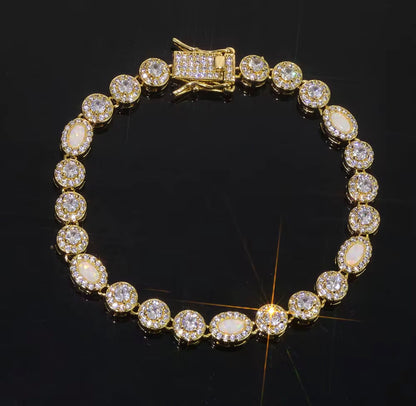 Tennis braclet with Moissante daimonds