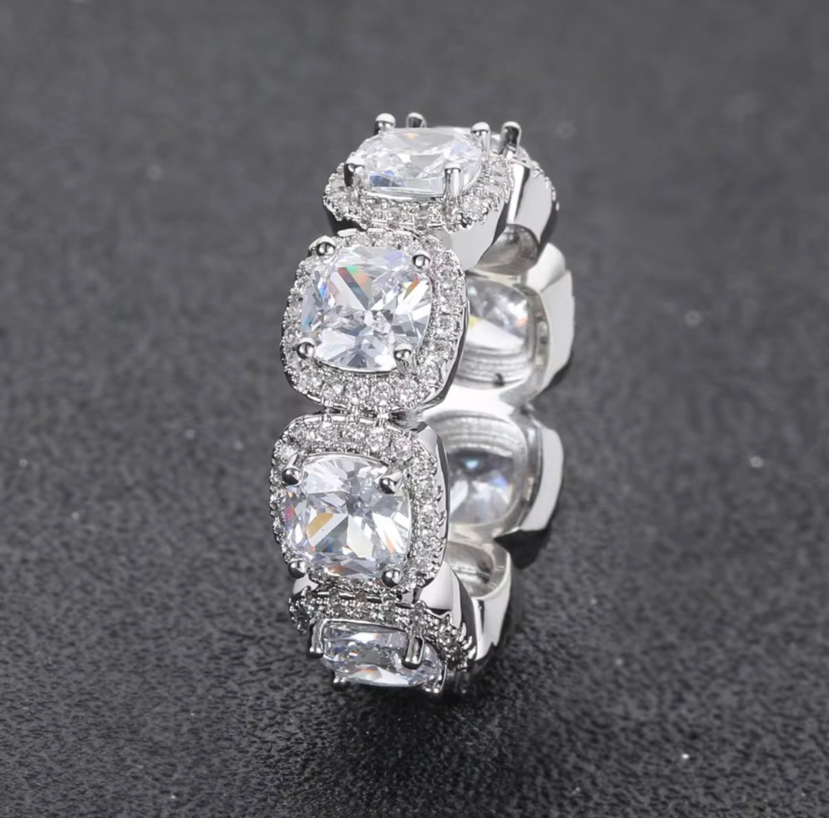 Elegant Moissante rings silver/gold