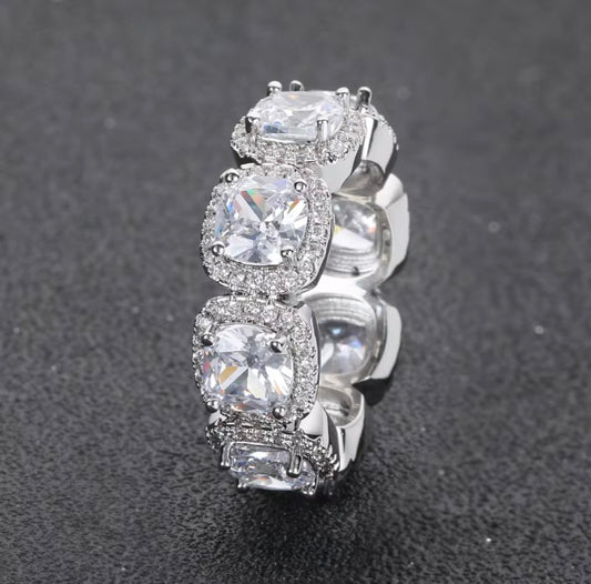 Elegant Moissante rings silver/gold