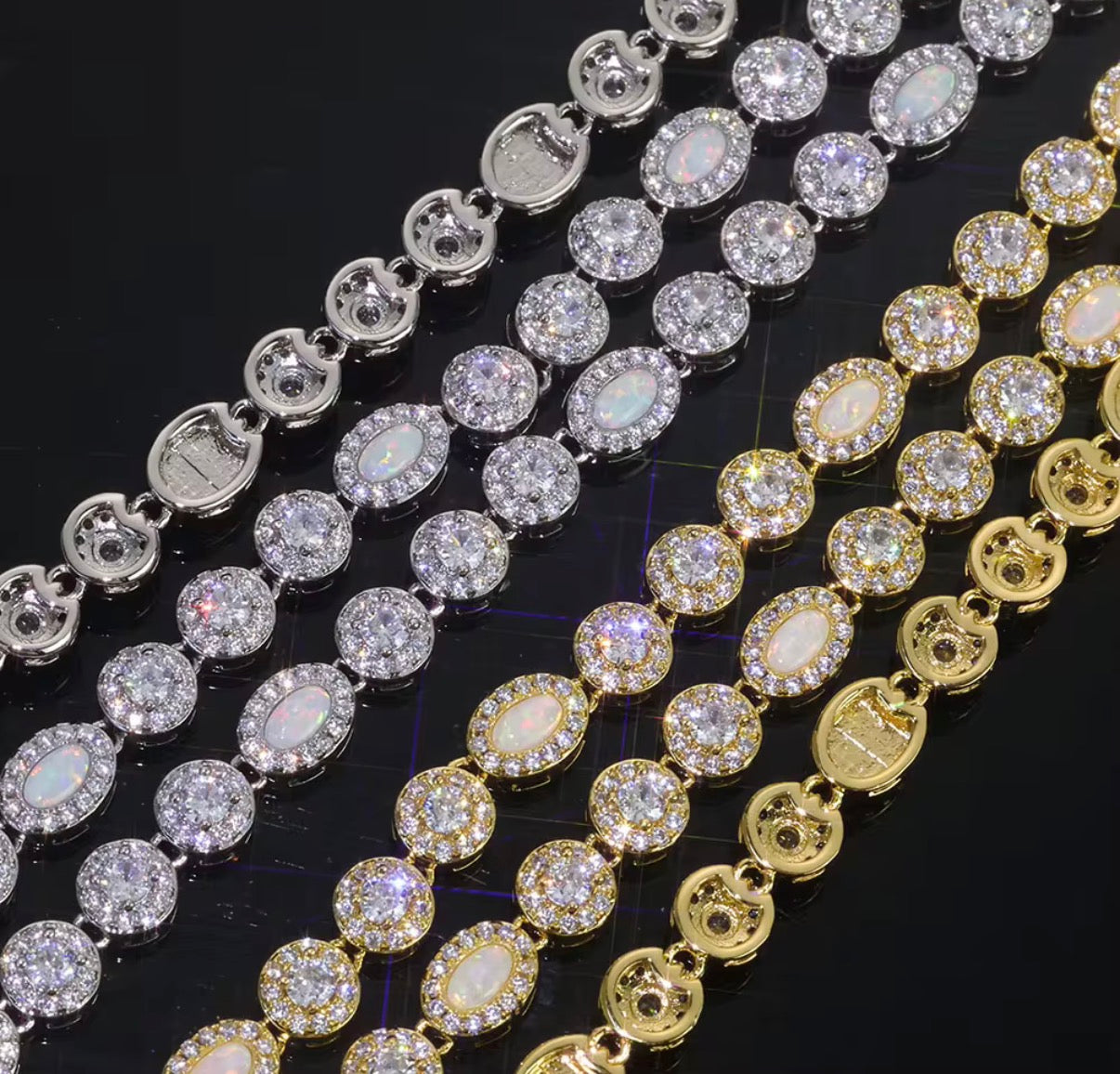 Tennis braclet with Moissante daimonds