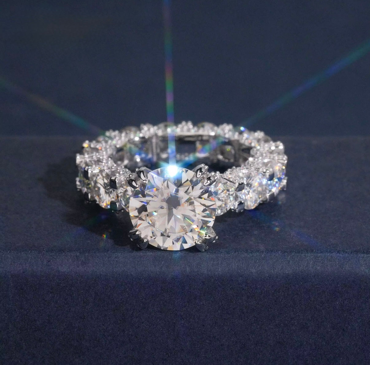 Eternity Moissanite Diamond ring